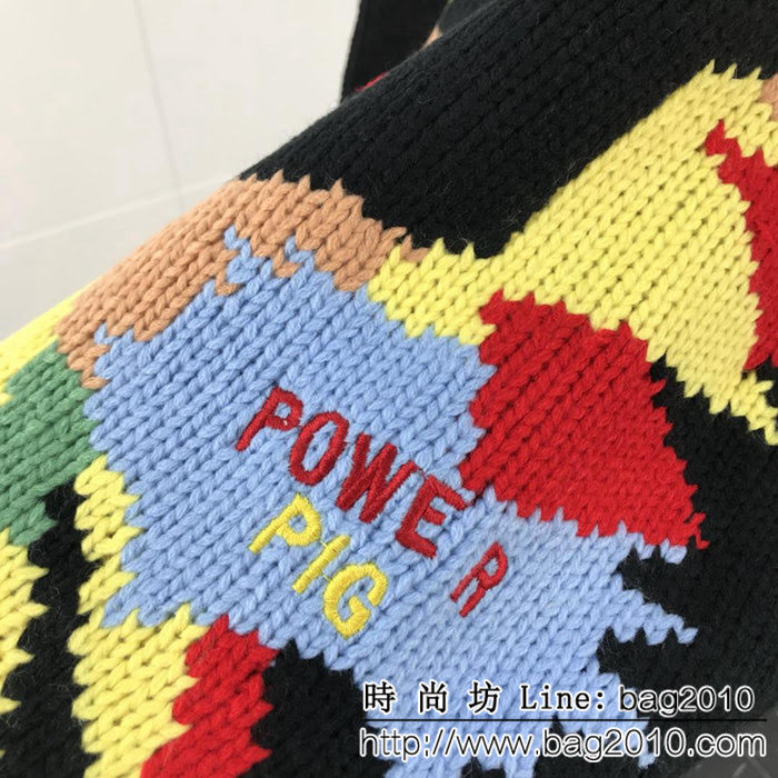 DＧ杜嘉班納 正義小豬字母 羊毛混紡 女款毛衣裙 ydi1550